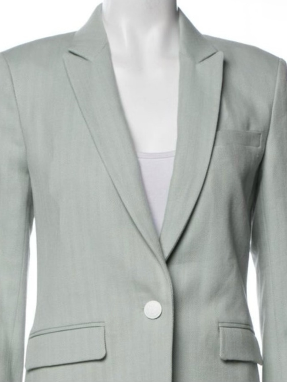 rag & bone Mint Green Single-Button Blazer